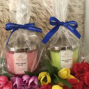 3wick candle made with essential oils